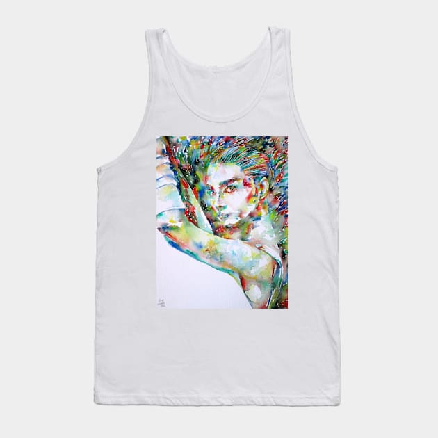 AUDREY HEPBURN watercolor portrait .3 Tank Top by lautir